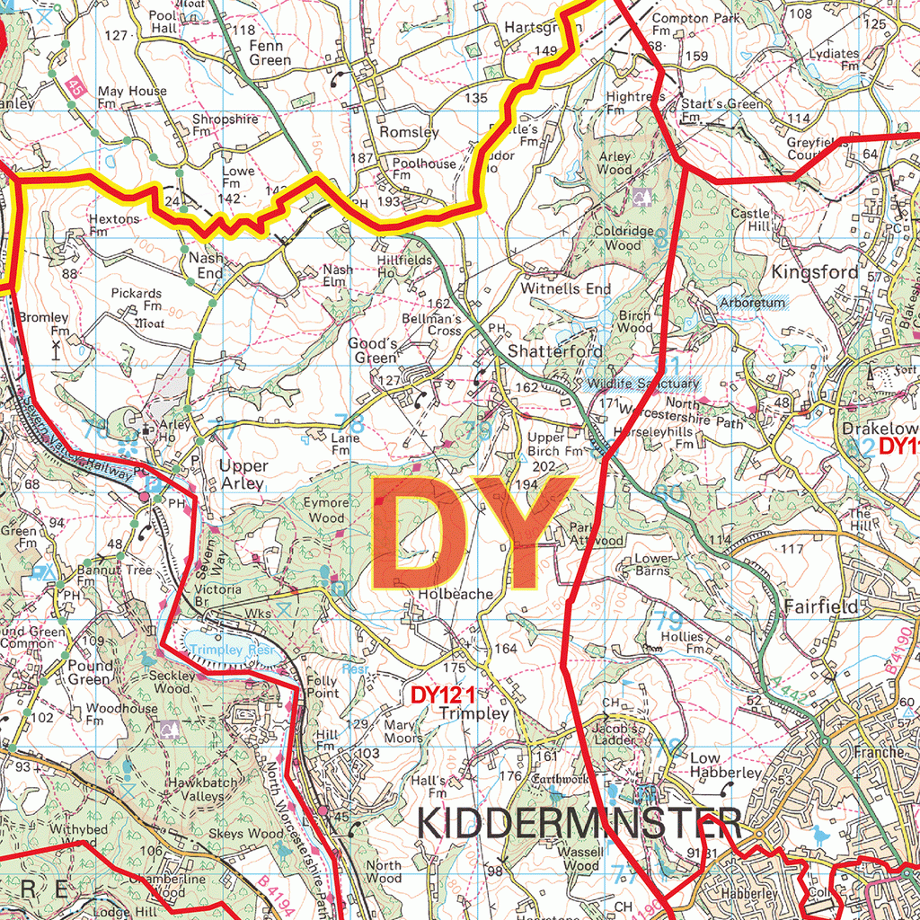 Dudley Postcode Map (DY) – Map Logic