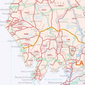 England & Wales Postcode District Map Cumbria Detail