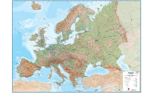Huge Wall Map of Europe