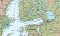 The Baltic on the Huge Wall Map of Europe
