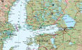 The Baltic on the Huge Wall Map of Europe