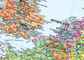 The channel on the Huge Wall Map of Europe