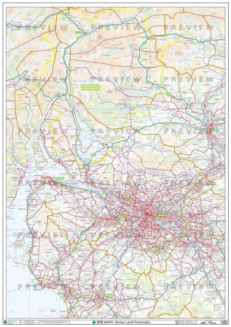 G Postcode Map PDF or GIF Download