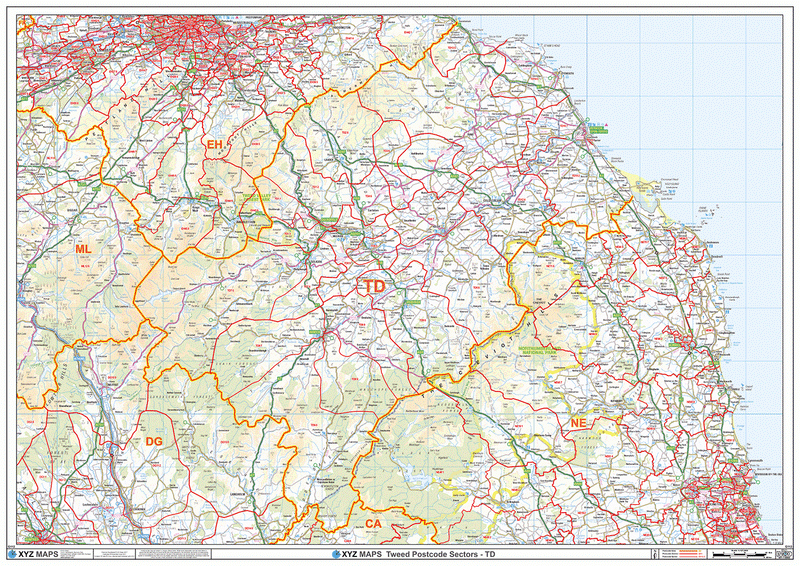 Galashiels Postcode Map