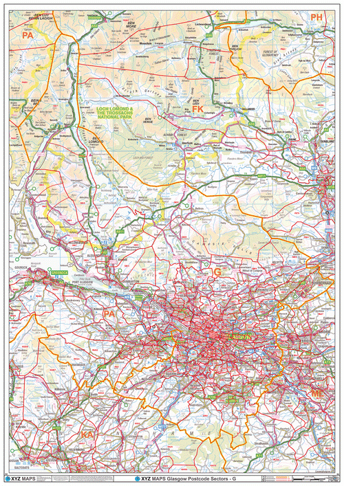 Glasgow Postcode Map