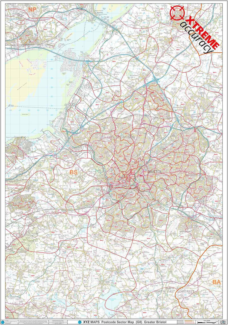 Bristol Postcode Map Sheet