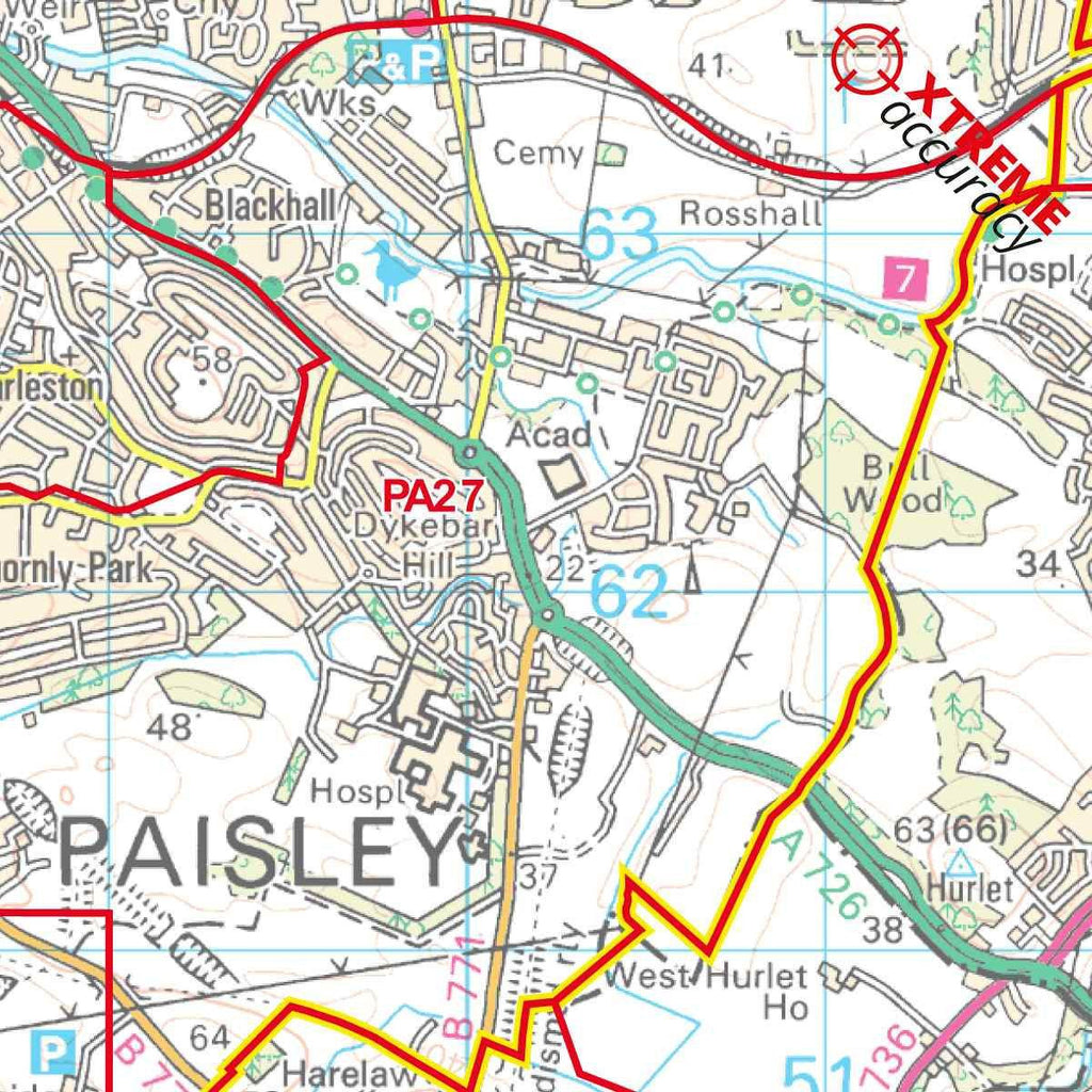Greater Glasgow Area Postcode Sector Map (G4) – Map Logic