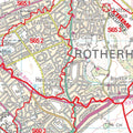 A closer look at the Sheffield Area Postcode map