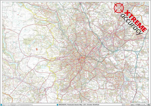 Sheffield Area Postcode Map PDF or GIF Download