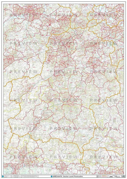 SN Postcode Map for the Swindon Postcode Area GIF or PDF Download – Map ...