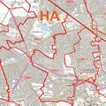 HA Postcode Map