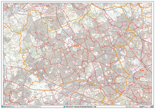 Harrow Postcode Map