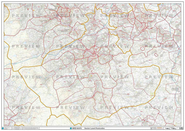 SN Postcode Map for the Swindon Postcode Area GIF or PDF Download – Map ...