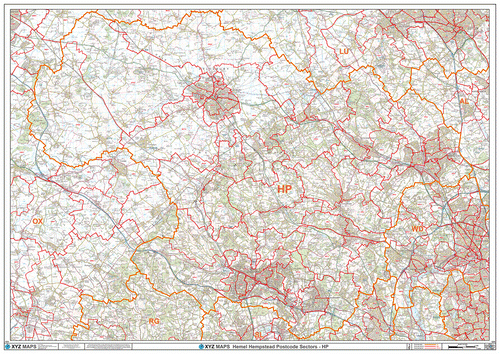 Hemel Hempstead Postcode Map