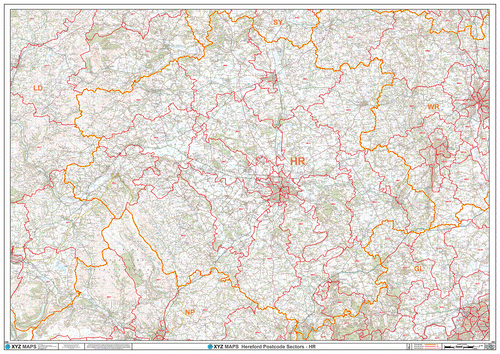 Hereford Postcode Map