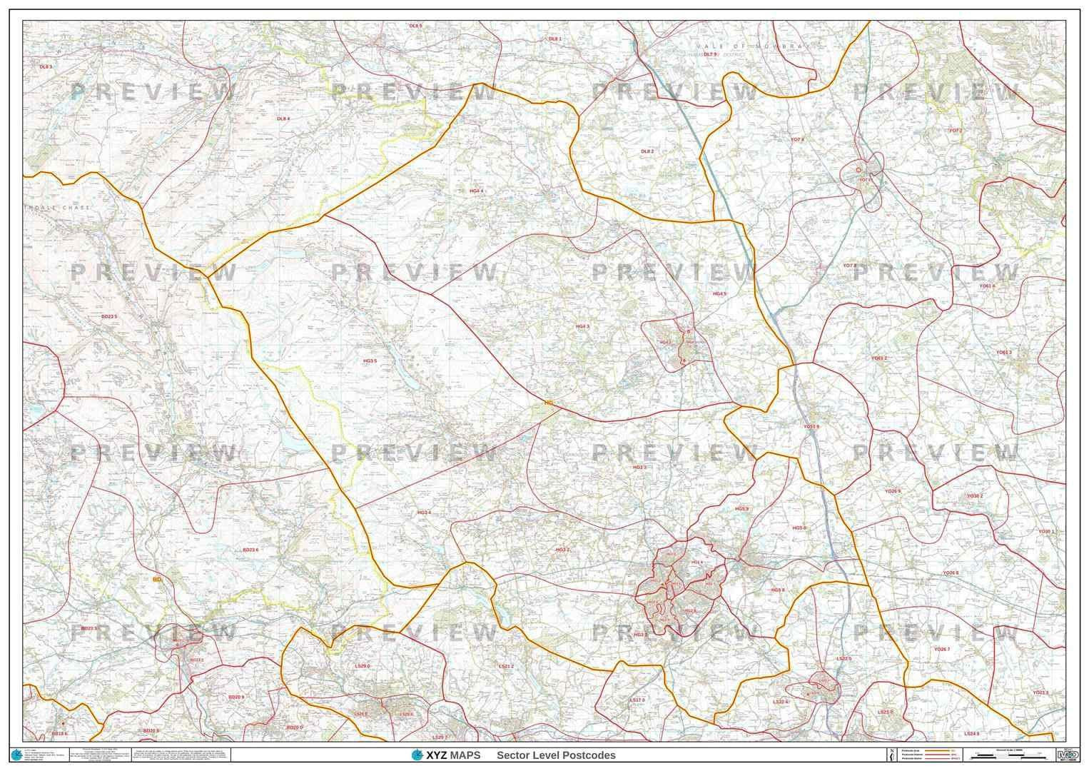 Postcode Gif HG Postcode Map for the Harrogate Postcode Area GIF or PDF Download ...