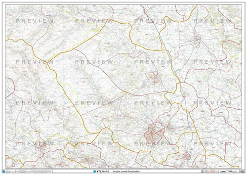 HG Postcode Map PDF or GIF Download