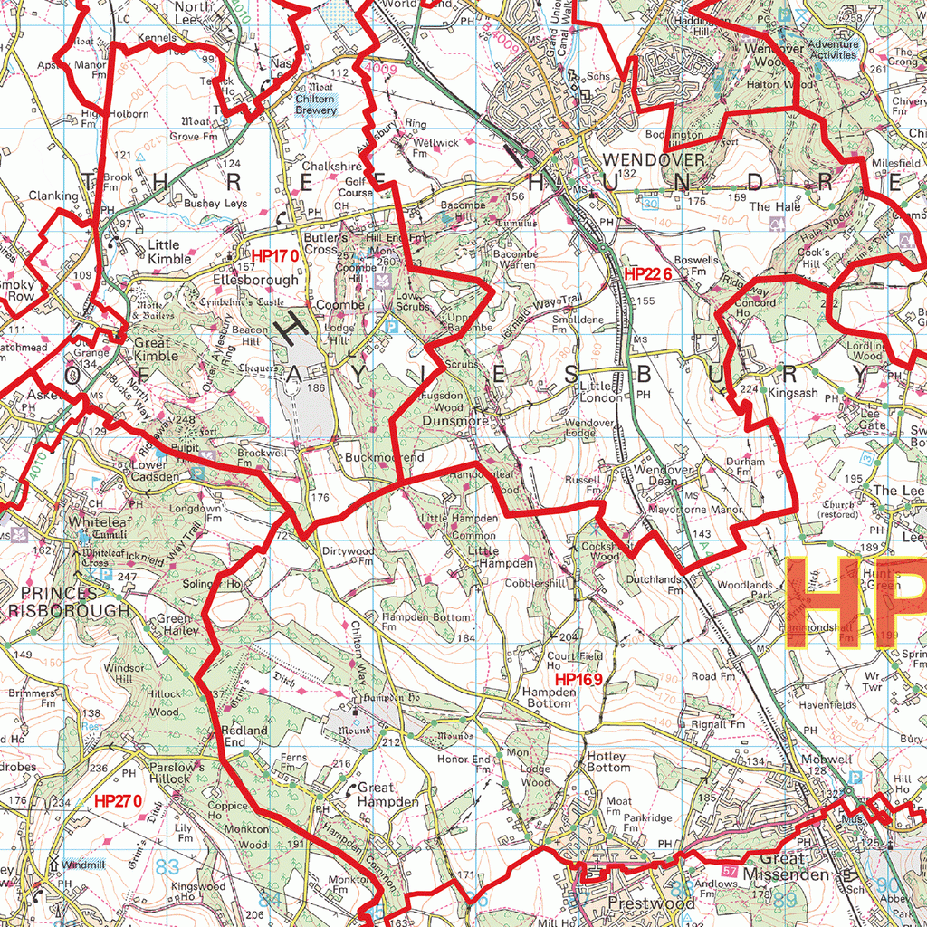 Hemel Hempstead Postcode Map (HP) – Map Logic