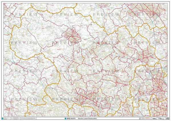 SN Postcode Map for the Swindon Postcode Area GIF or PDF Download – Map ...