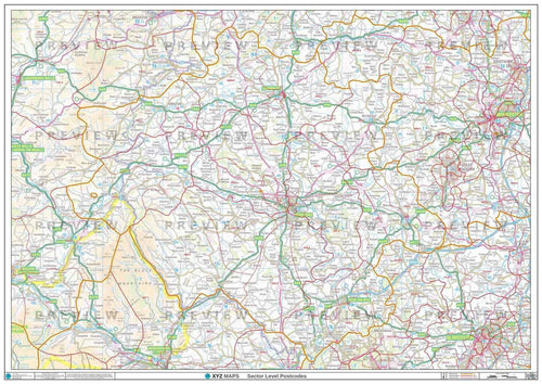 HR Postcode Map PDF or GIF Download