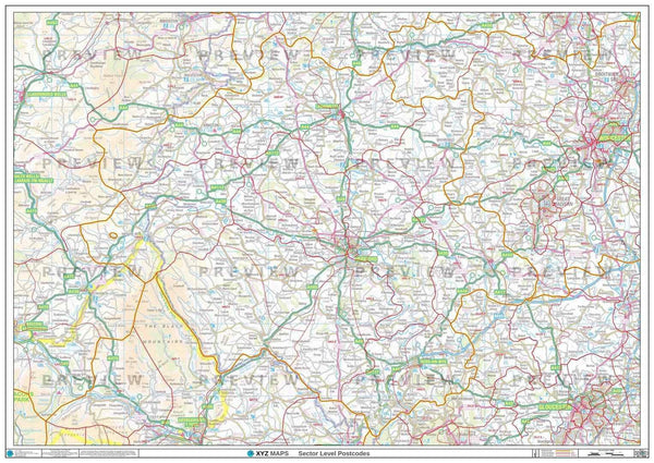YO Postcode Map for the York Postcode Area GIF or PDF Download – Map Logic
