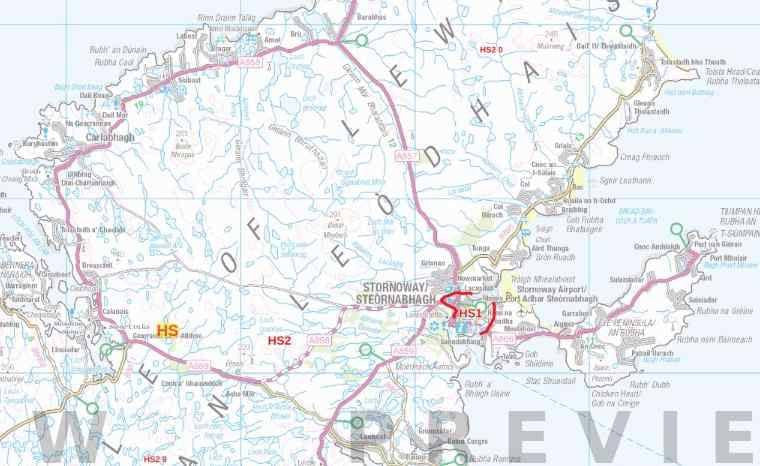 Western Isles Postcode Map (HS) – Map Logic