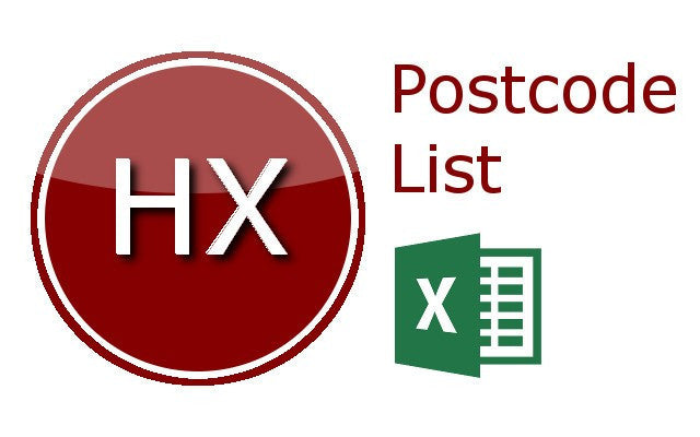 Halifax Postcode Lists