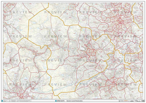 HX Postcode Map PDF or GIF Download