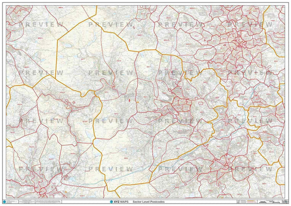 SN Postcode Map for the Swindon Postcode Area GIF or PDF Download – Map ...