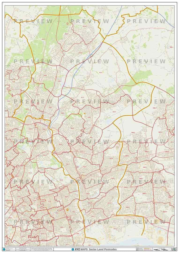 IG Postcode Map for the Ilford Postcode Area GIF or PDF Download – Map ...