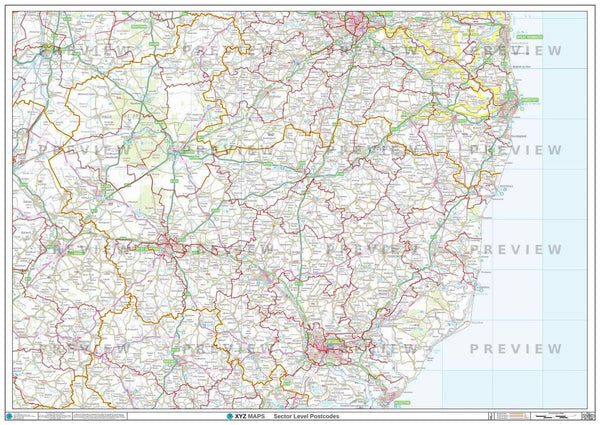 SN Postcode Map for the Swindon Postcode Area GIF or PDF Download – Map ...