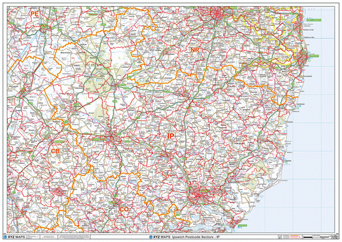 Ipswich Postcode Map