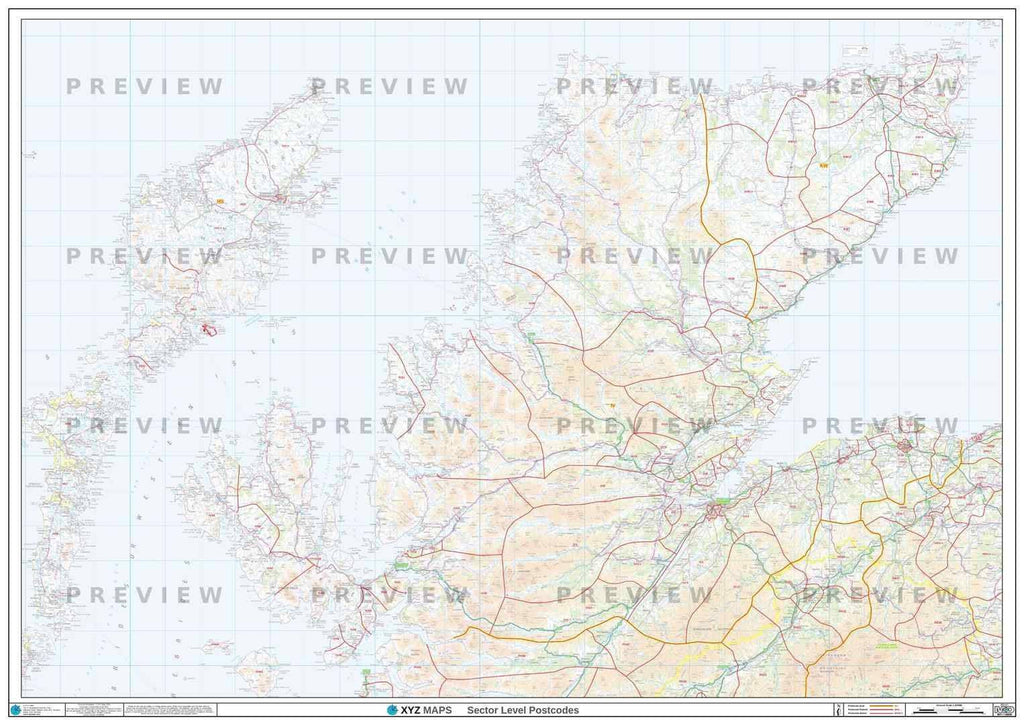 IV Postcode Map for the Inverness Postcode Area GIF or PDF Download ...