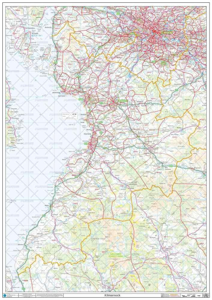 Postcode Map Ka19 KA Postcode Map for the Kilmarnock Postcode Area GIF or PDF Download ...