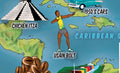 Usain Bolt on the Kids Illustrated Map of the World