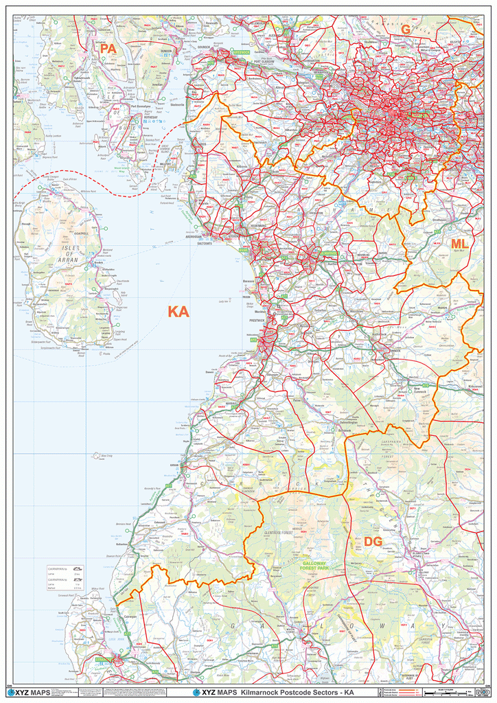 Kilmarnock Postcode Map (KA) – Map Logic