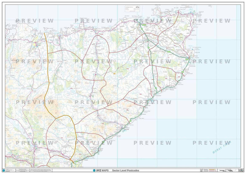 KW Postcode Map PDF or GIF Download