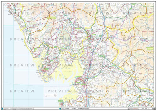 LA Postcode Map PDF or GIF Download