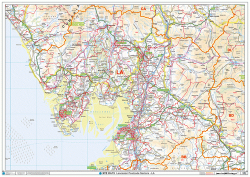 Lancaster Postcode Map