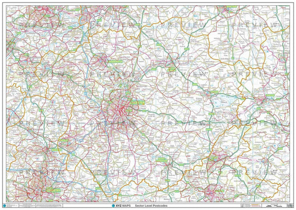 SN Postcode Map for the Swindon Postcode Area GIF or PDF Download – Map ...