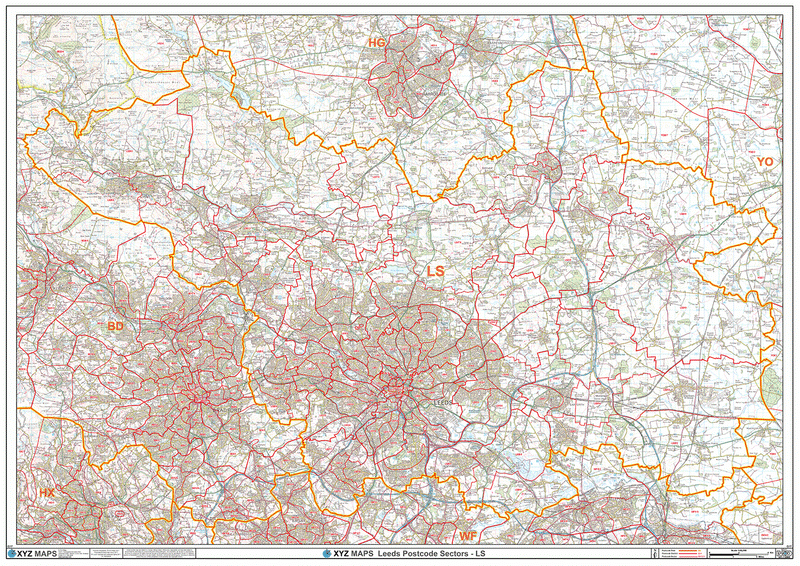 Leeds Postcode Map