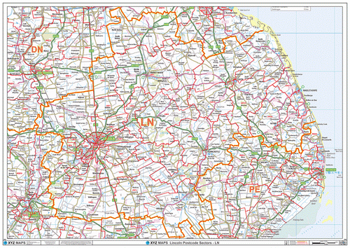 Lincoln Postcode Map