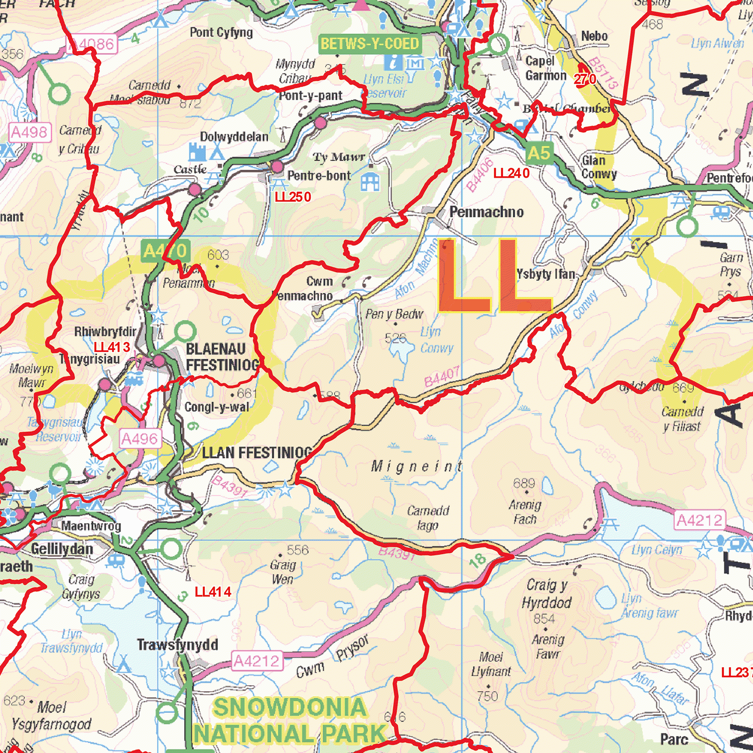 Ll Postcode Uk Llandudno Postcode Map (LL) – Map Logic
