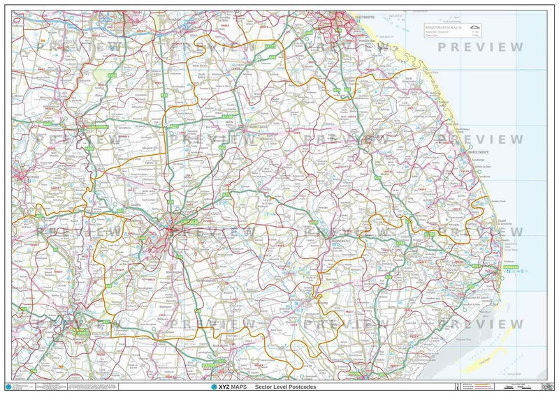 LN Postcode Map PDF or GIF Download