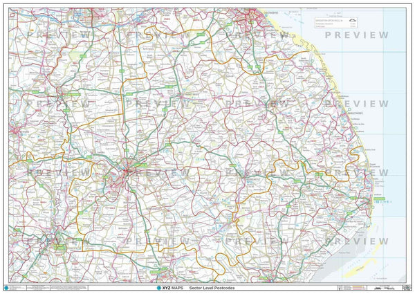 SN Postcode Map for the Swindon Postcode Area GIF or PDF Download – Map ...