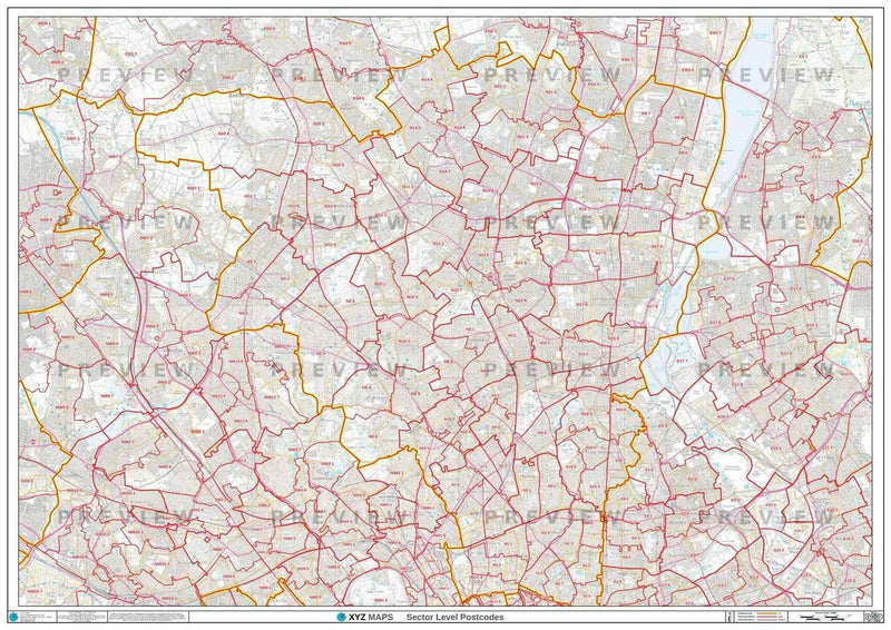 Nw6 Postcode London Postcode Map for the N Postcode Area GIF or PDF Download – Map Logic