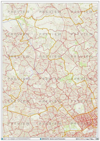 London Postcode Map - London Borough Map - Map Logic