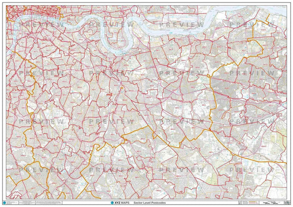 London Postcode Map - London Borough Map - Map Logic