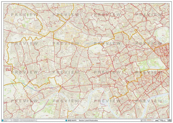 London Postcode Map - London Borough Map - Map Logic