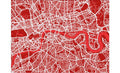 London Street Art Map Canvas